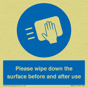 Please wipe down the surface before and after use